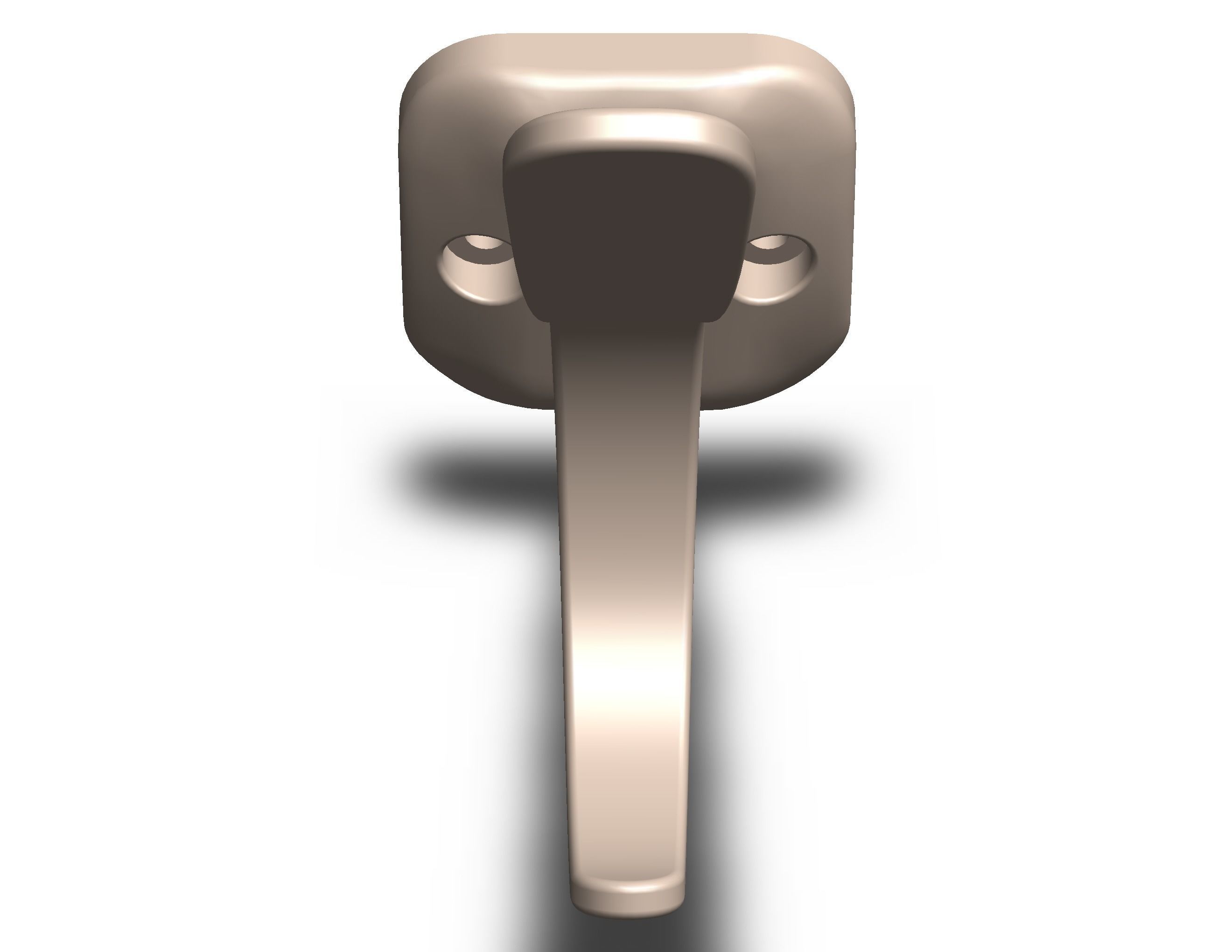 Plastic Towel Holder 3D print model_21