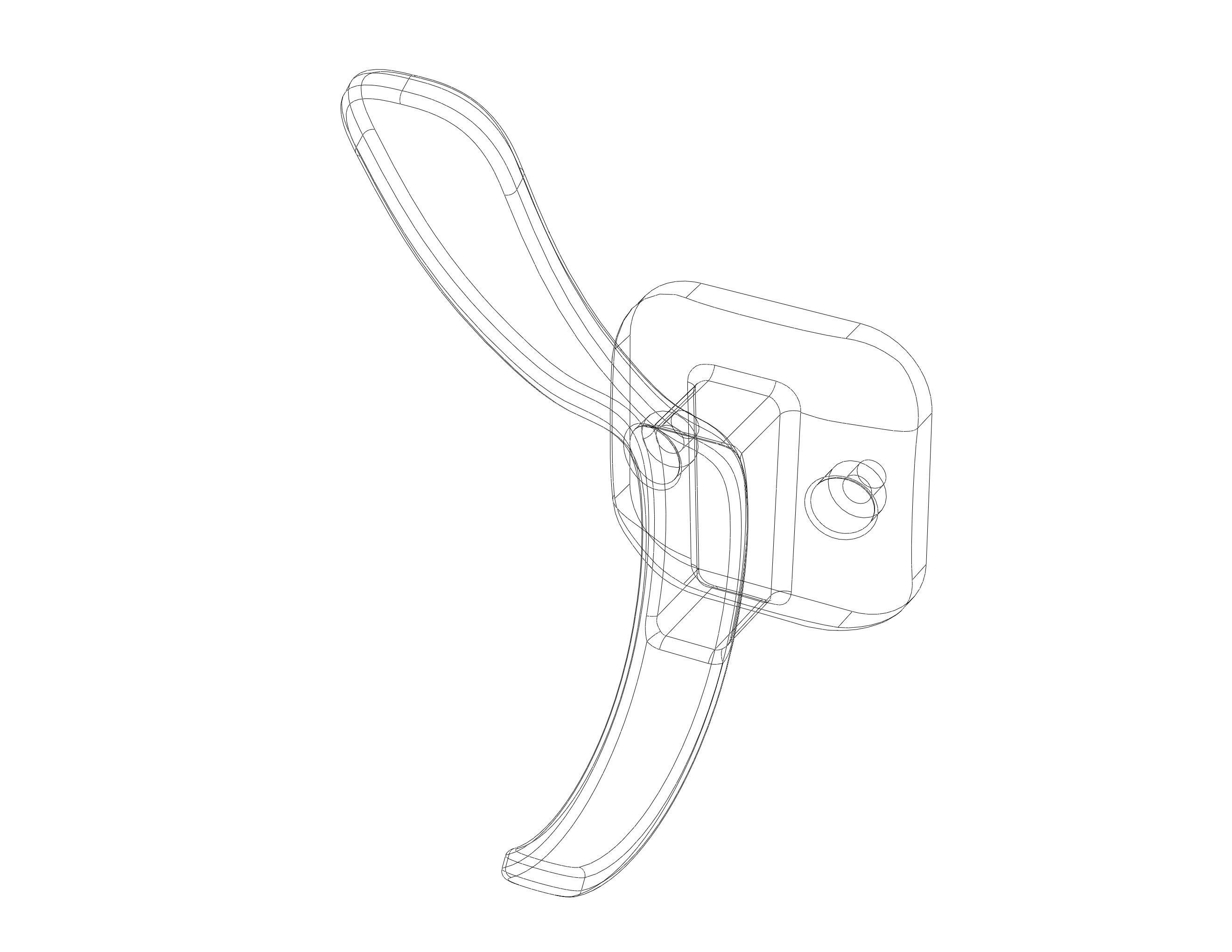 Plastic Towel Holder 3D print model_12