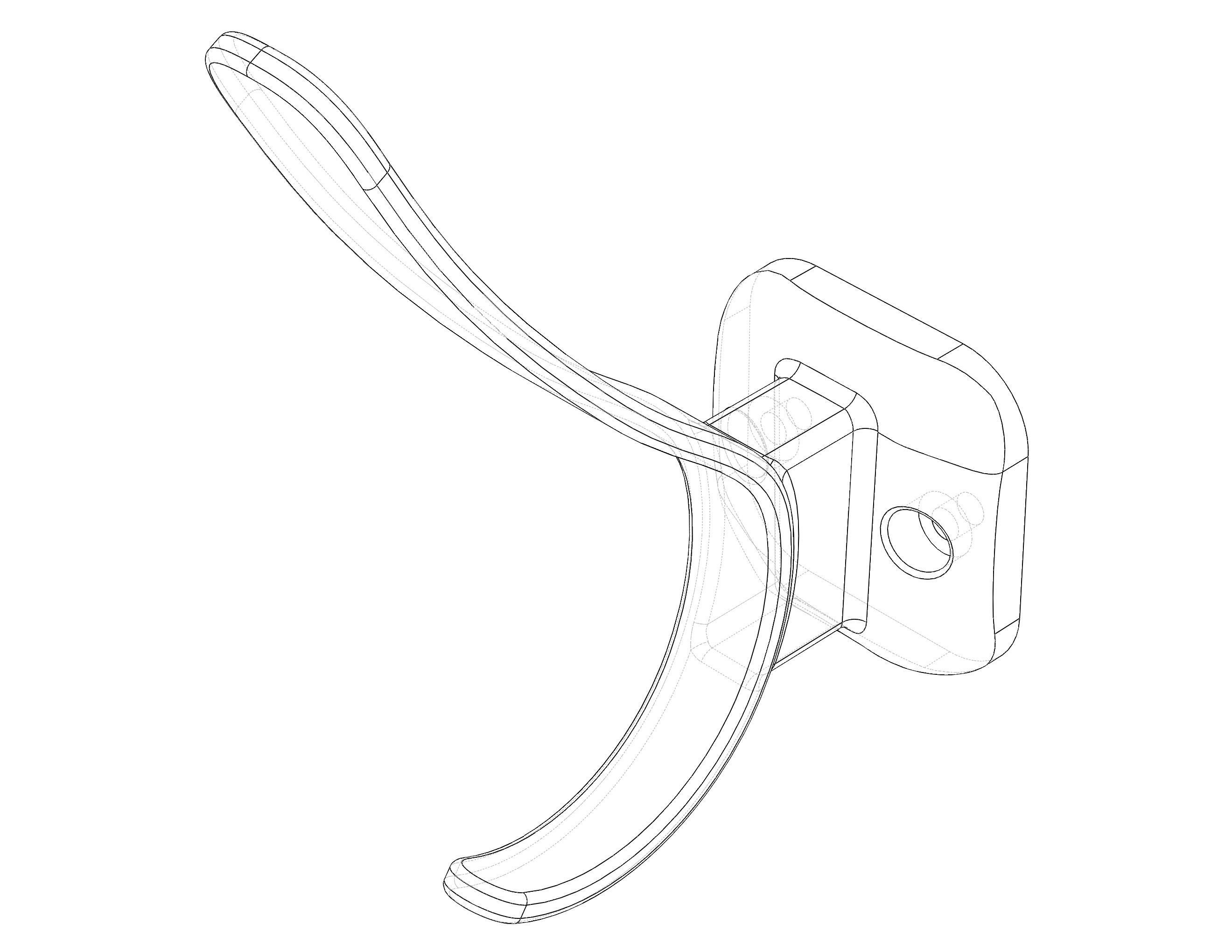 Plastic Towel Holder 3D print model_7