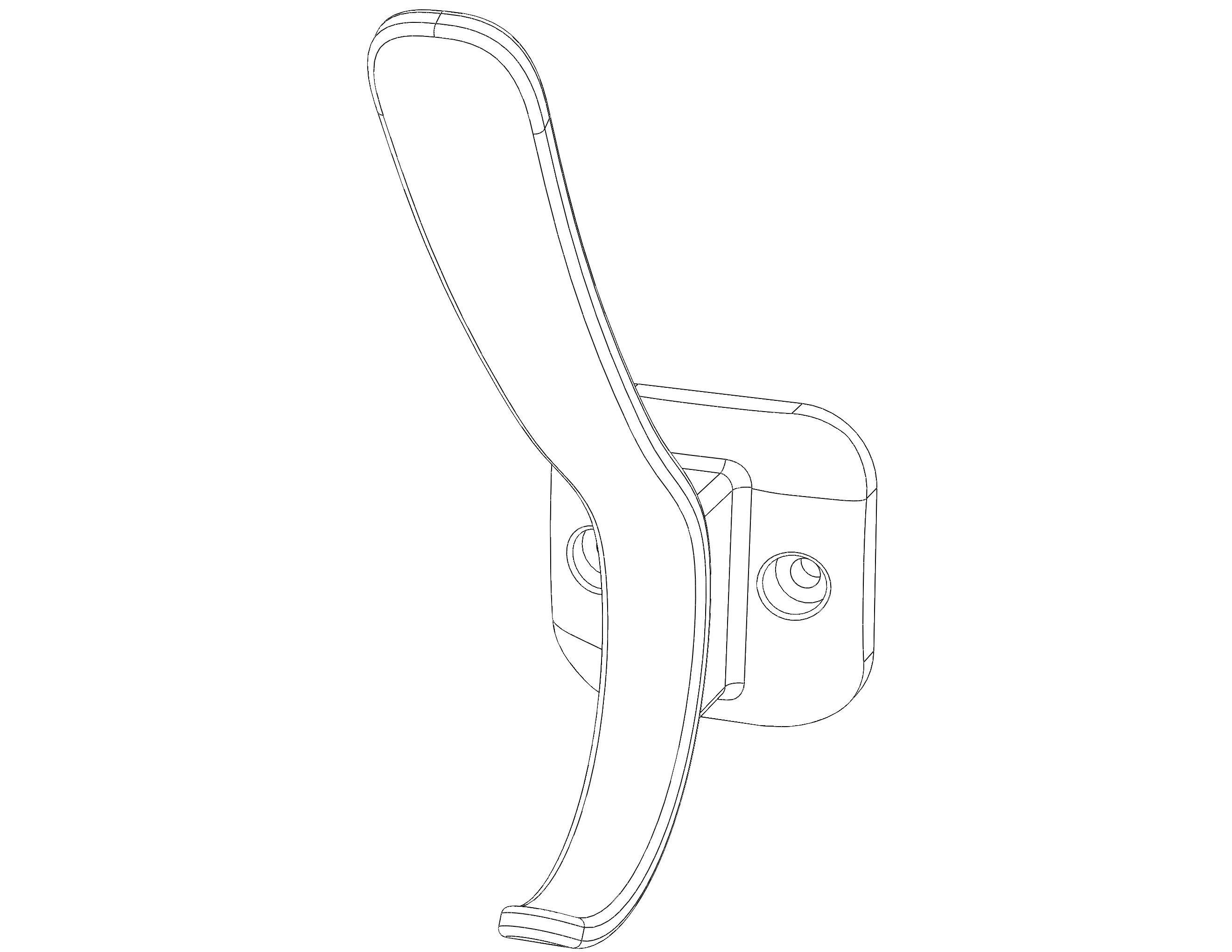 Plastic Towel Holder 3D print model_2