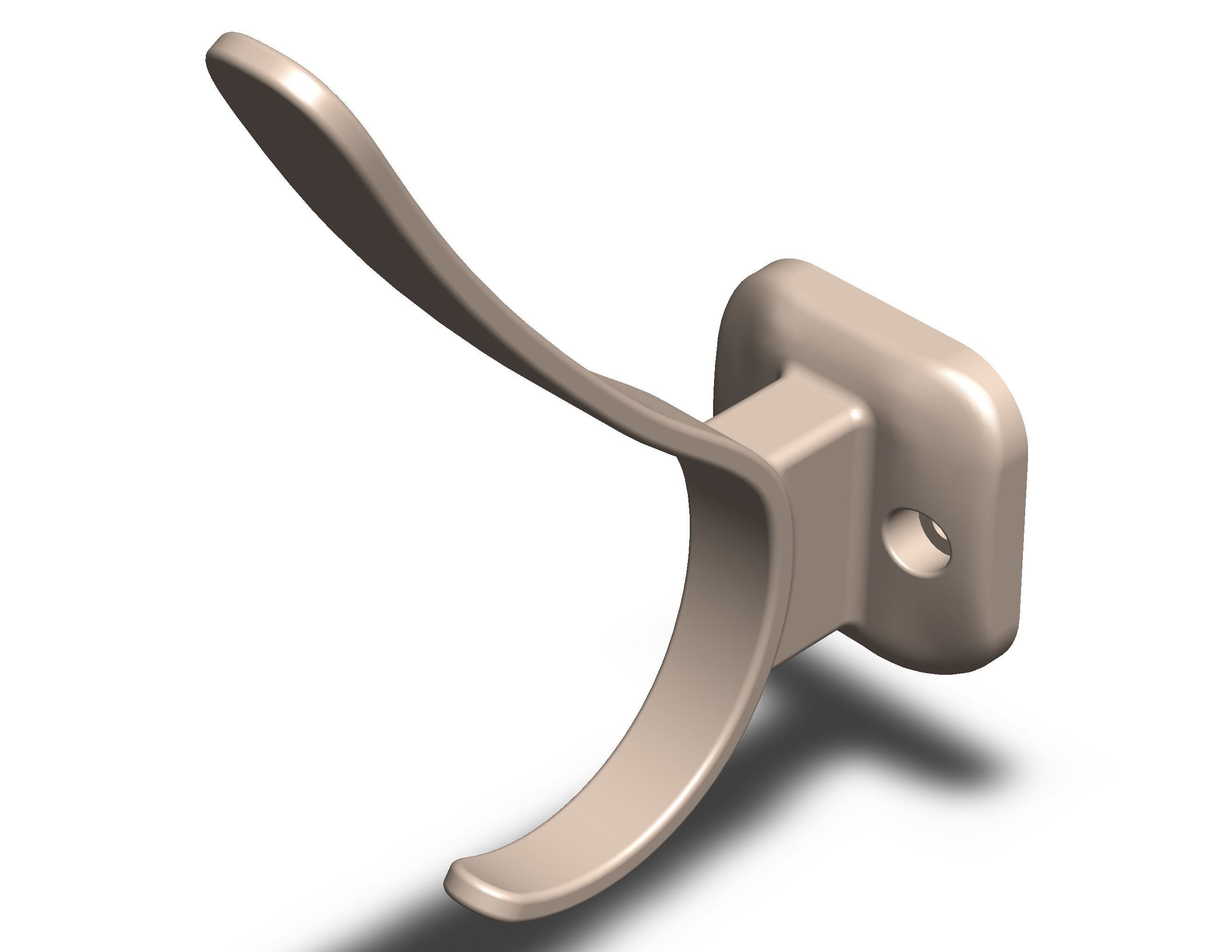 Plastic Towel Holder 3D print model_9