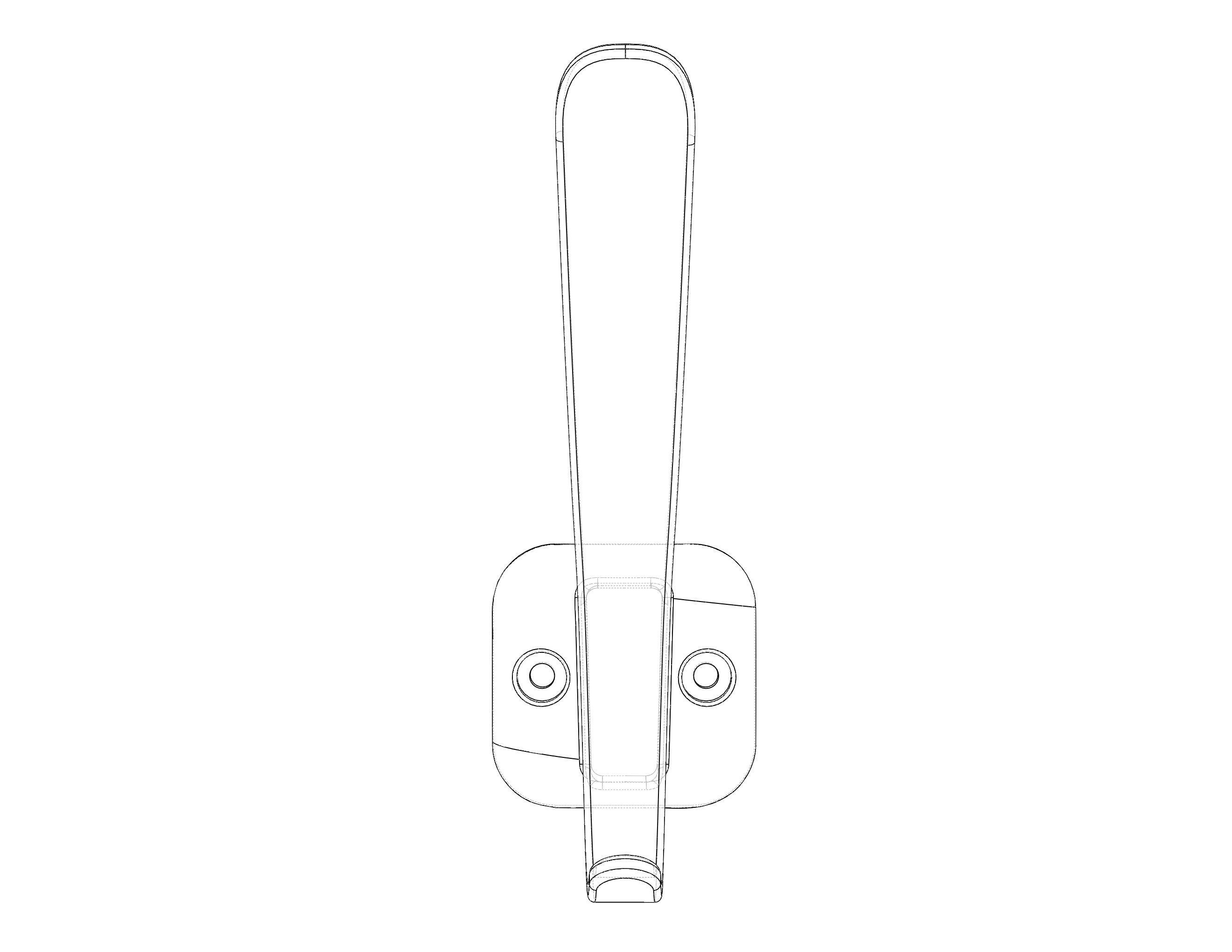 Plastic Towel Holder 3D print model_23