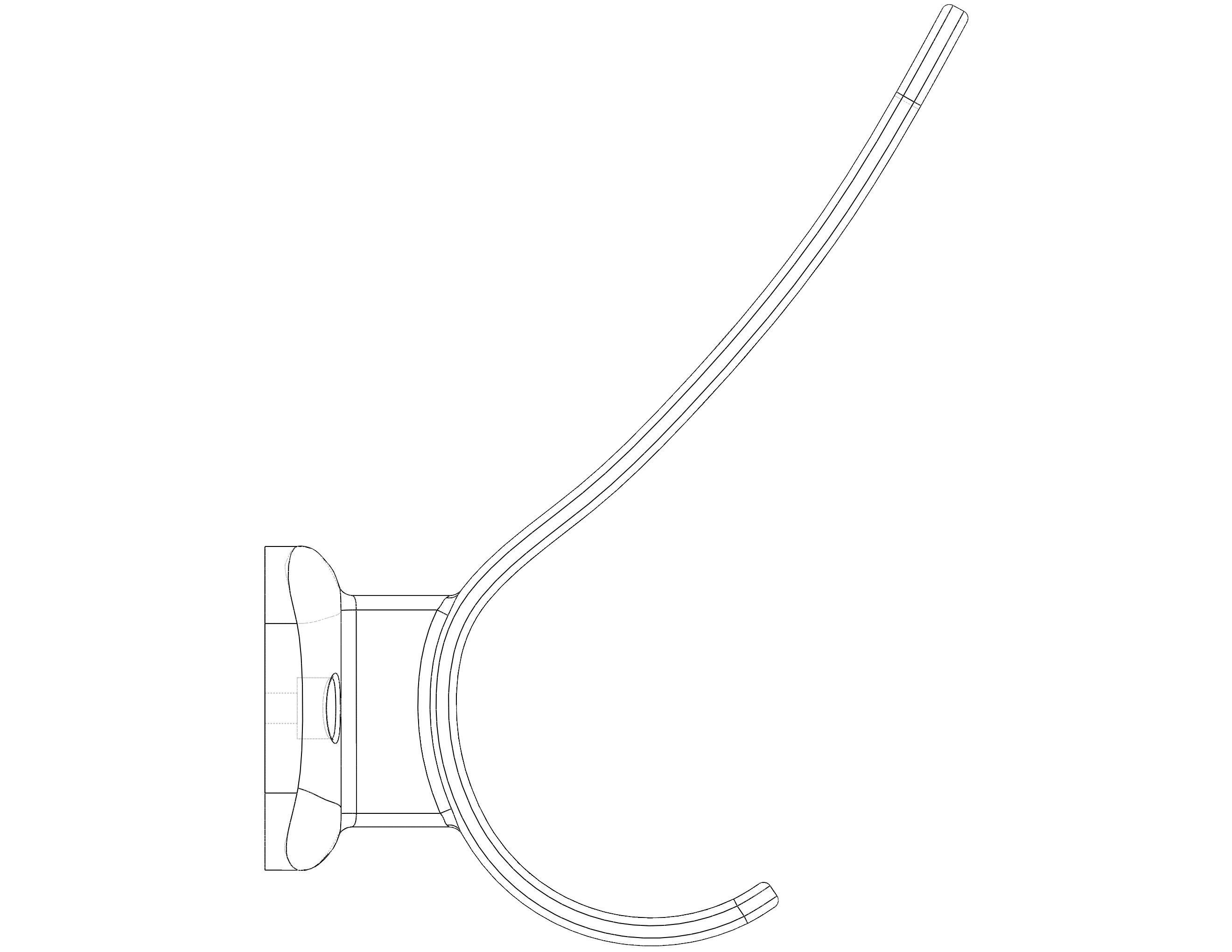 Plastic Towel Holder 3D print model_31