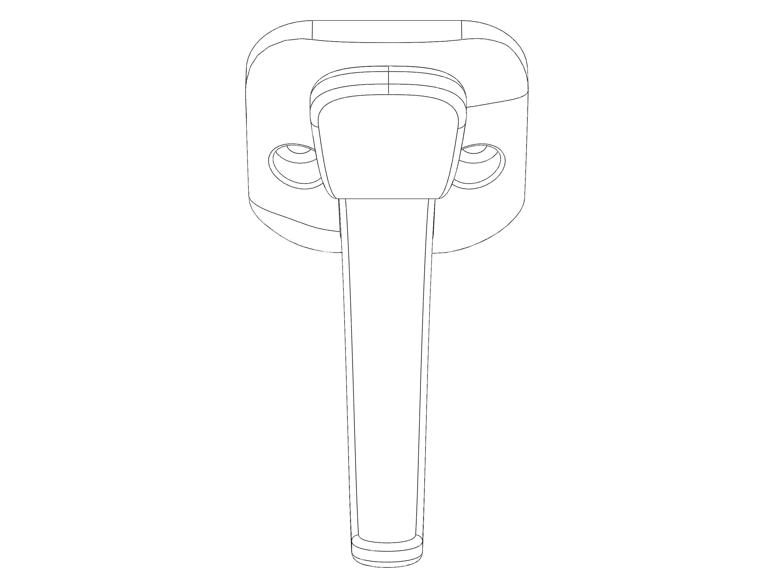 Plastic Towel Holder 3D print model_18