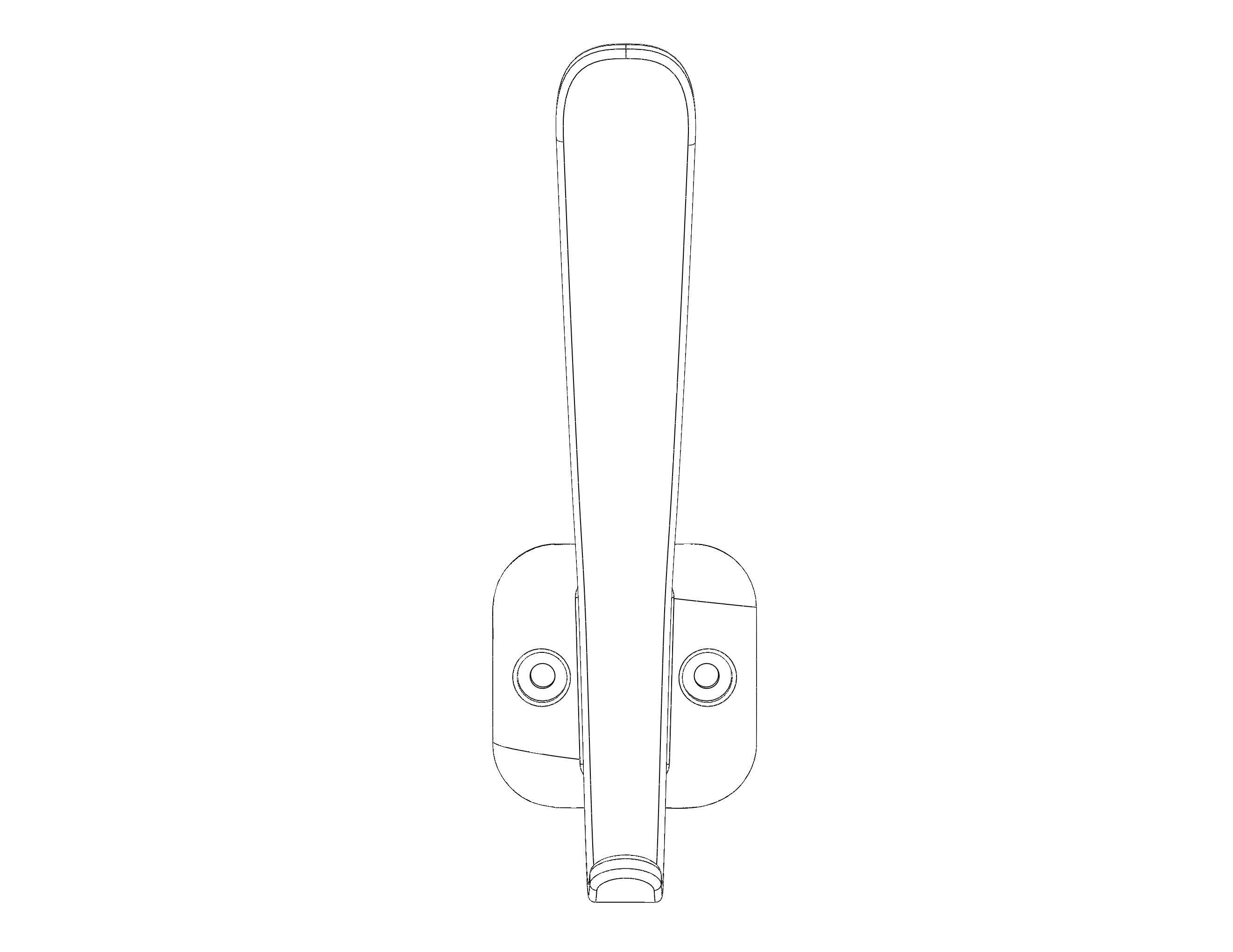 Plastic Towel Holder 3D print model_22