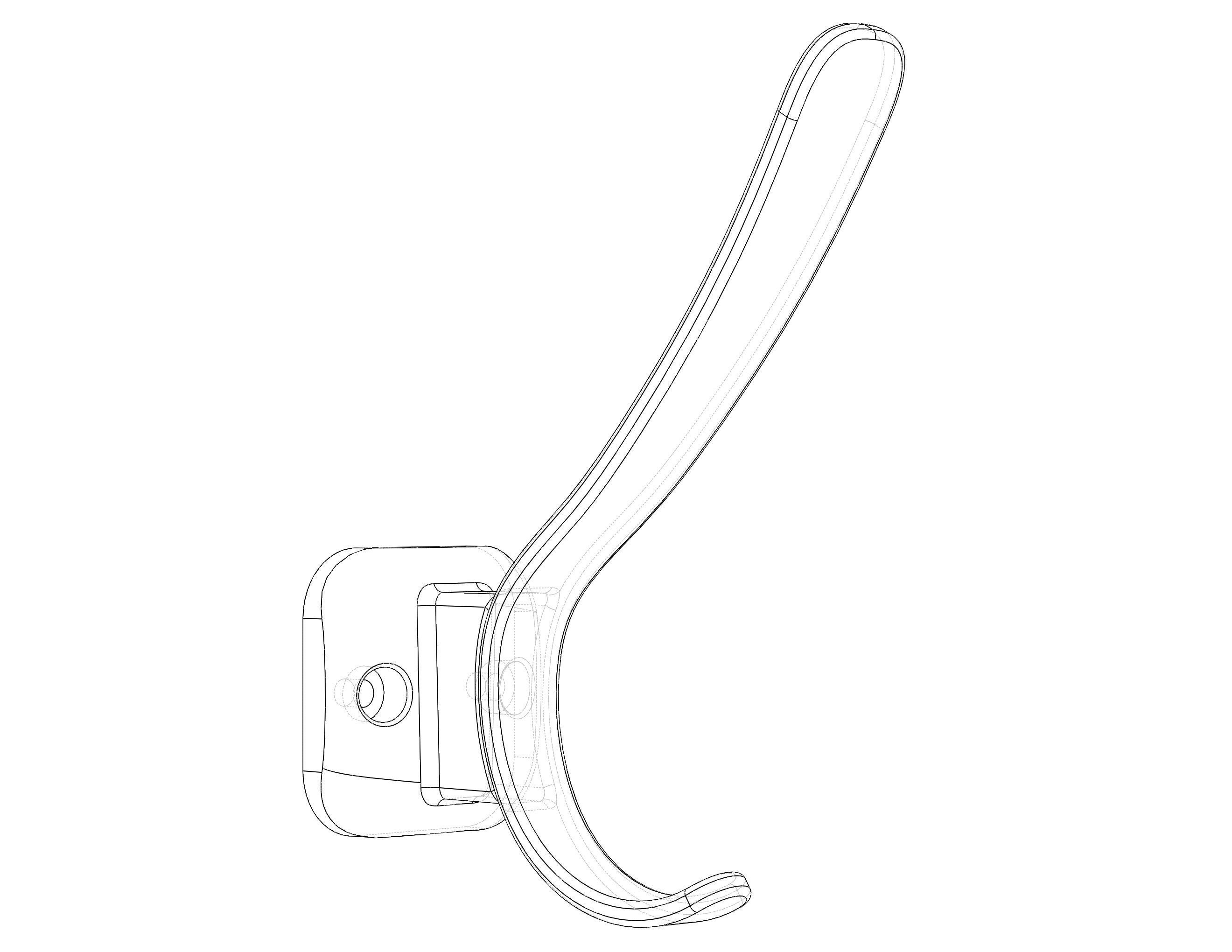 Plastic Towel Holder 3D print model_27