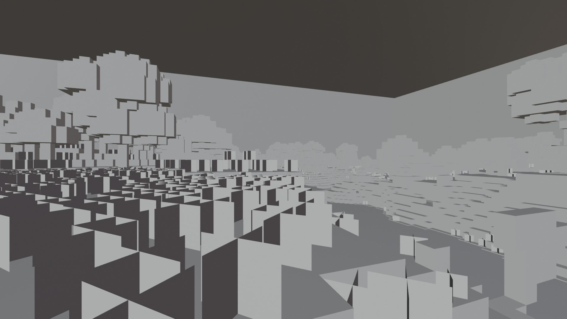 Minecraft Title Screen - Terrain 3D model Low-poly 3D model_3