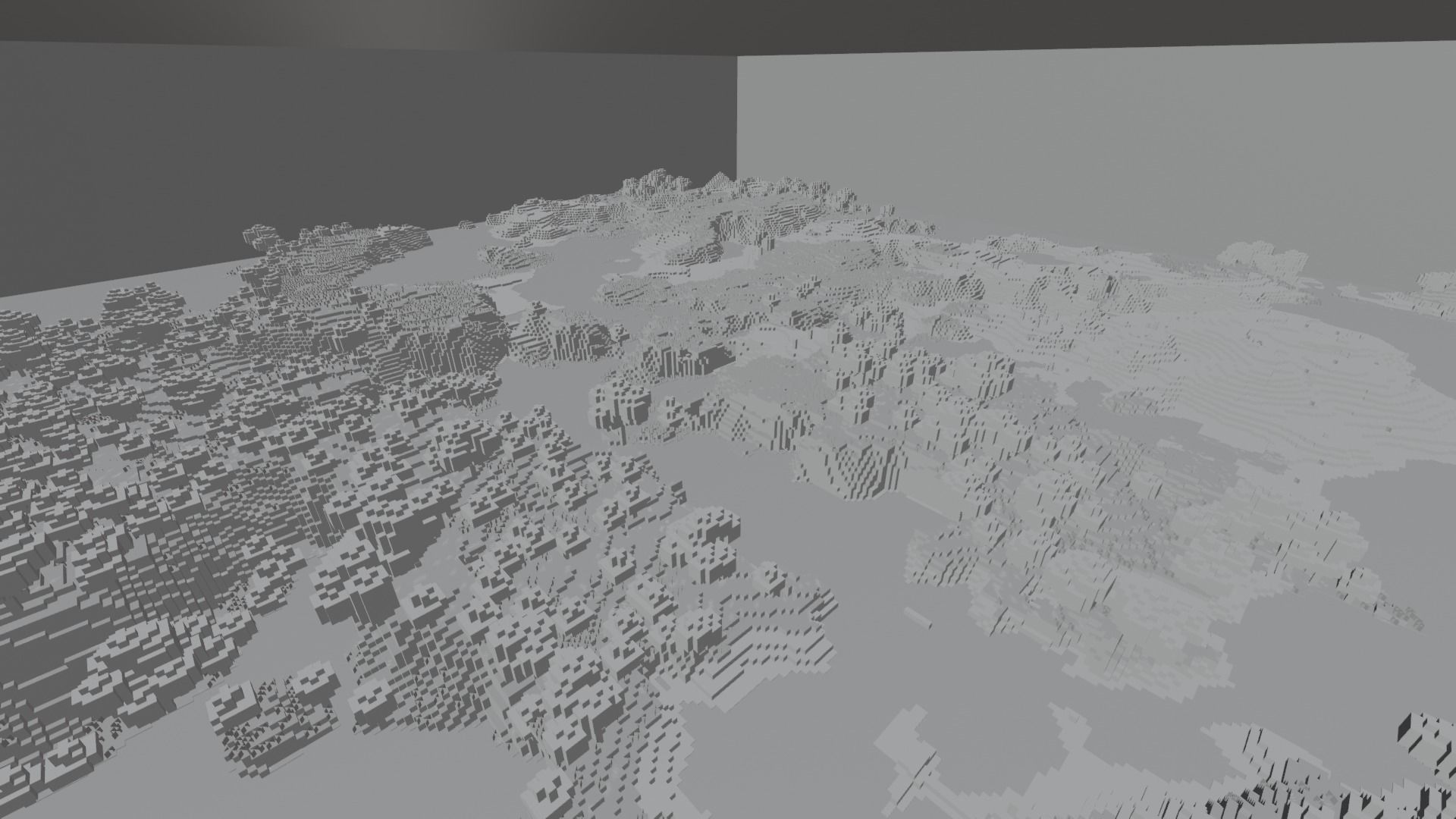 Minecraft Title Screen - Terrain 3D model Low-poly 3D model_4