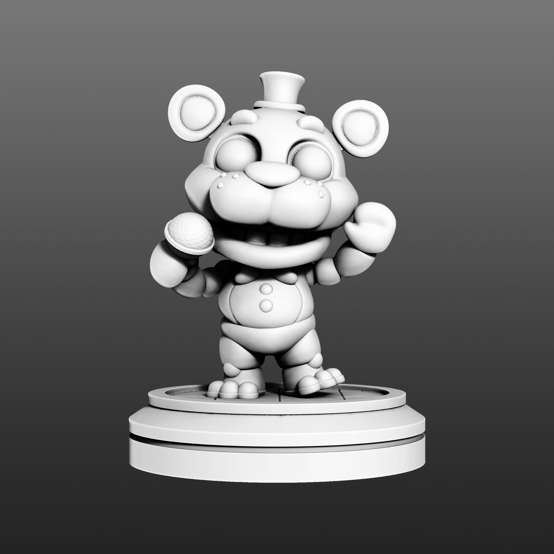 Chibi Freddy 3D print model_3