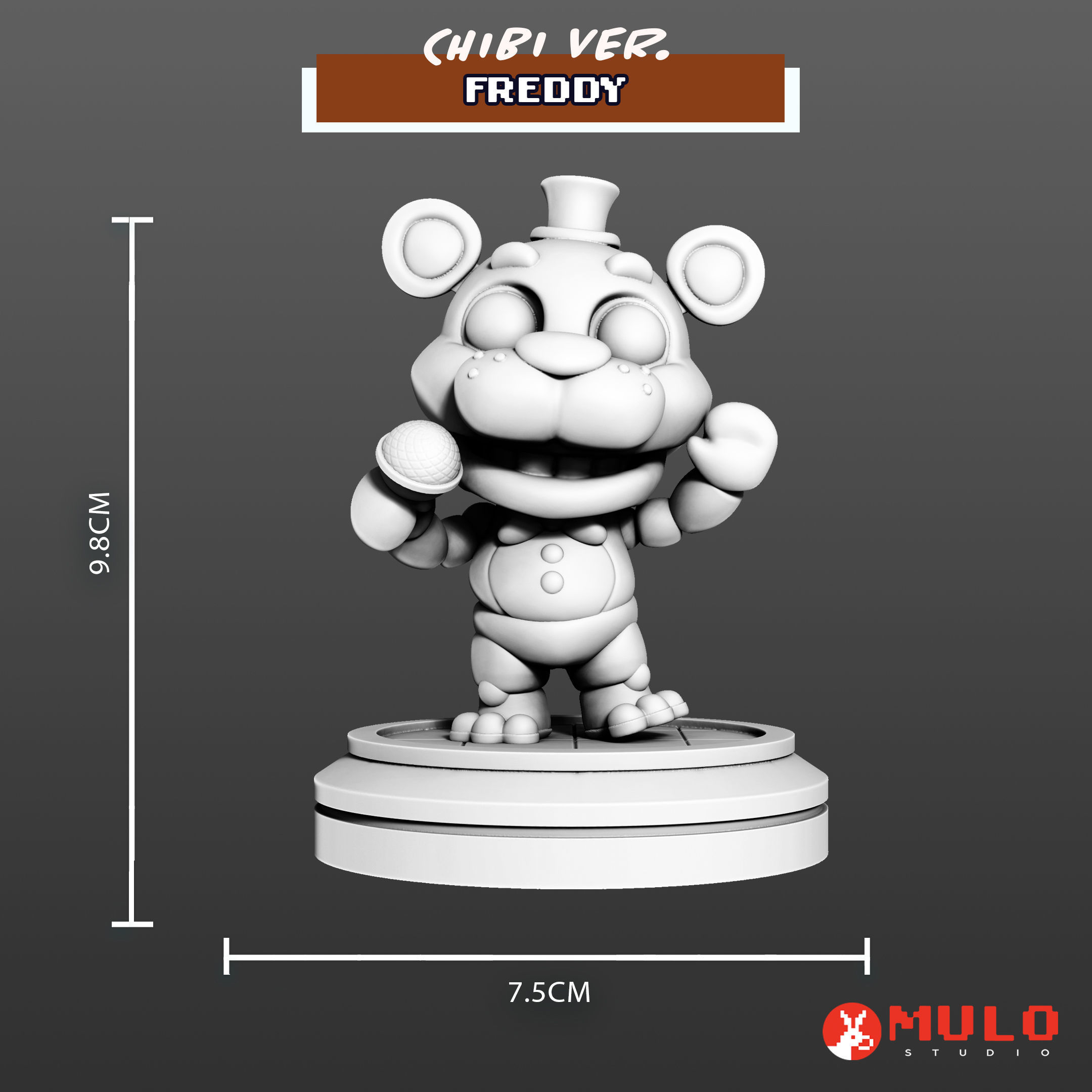 Chibi Freddy 3D print model_2