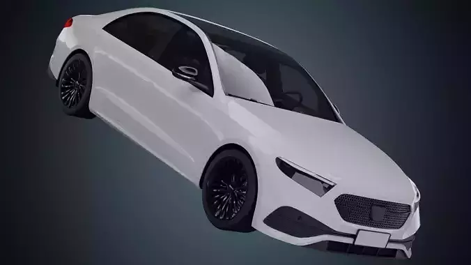 EV Car 03 Low-poly 3D model