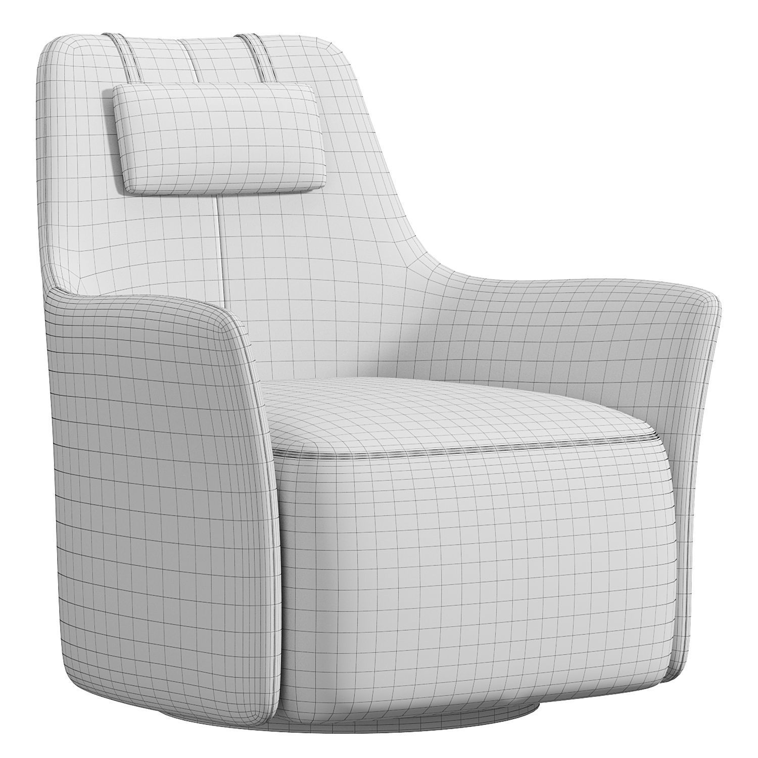 Alexander armchair by domkapa 3D model_2