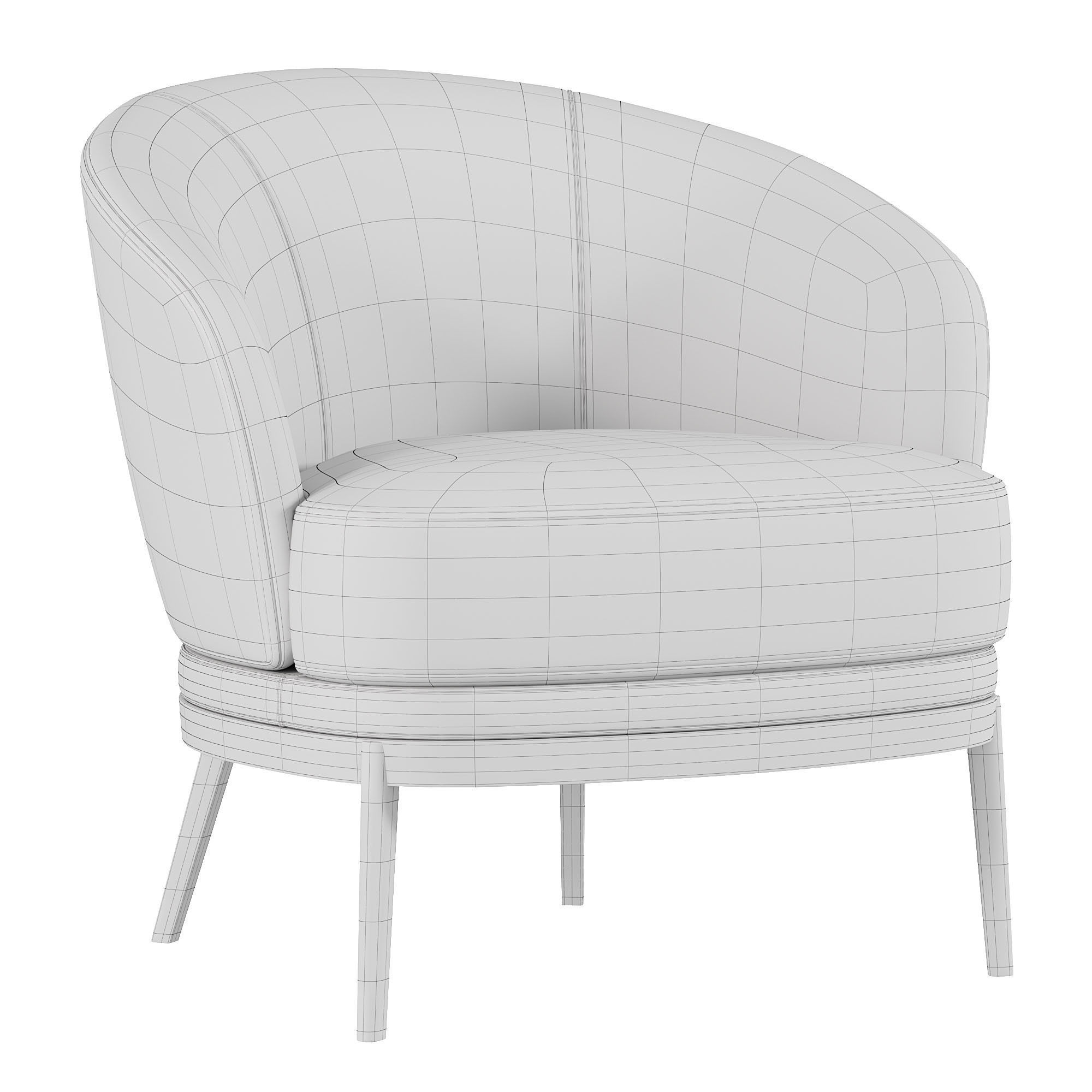 Ruth Armchair By Domkapa 3D model_2