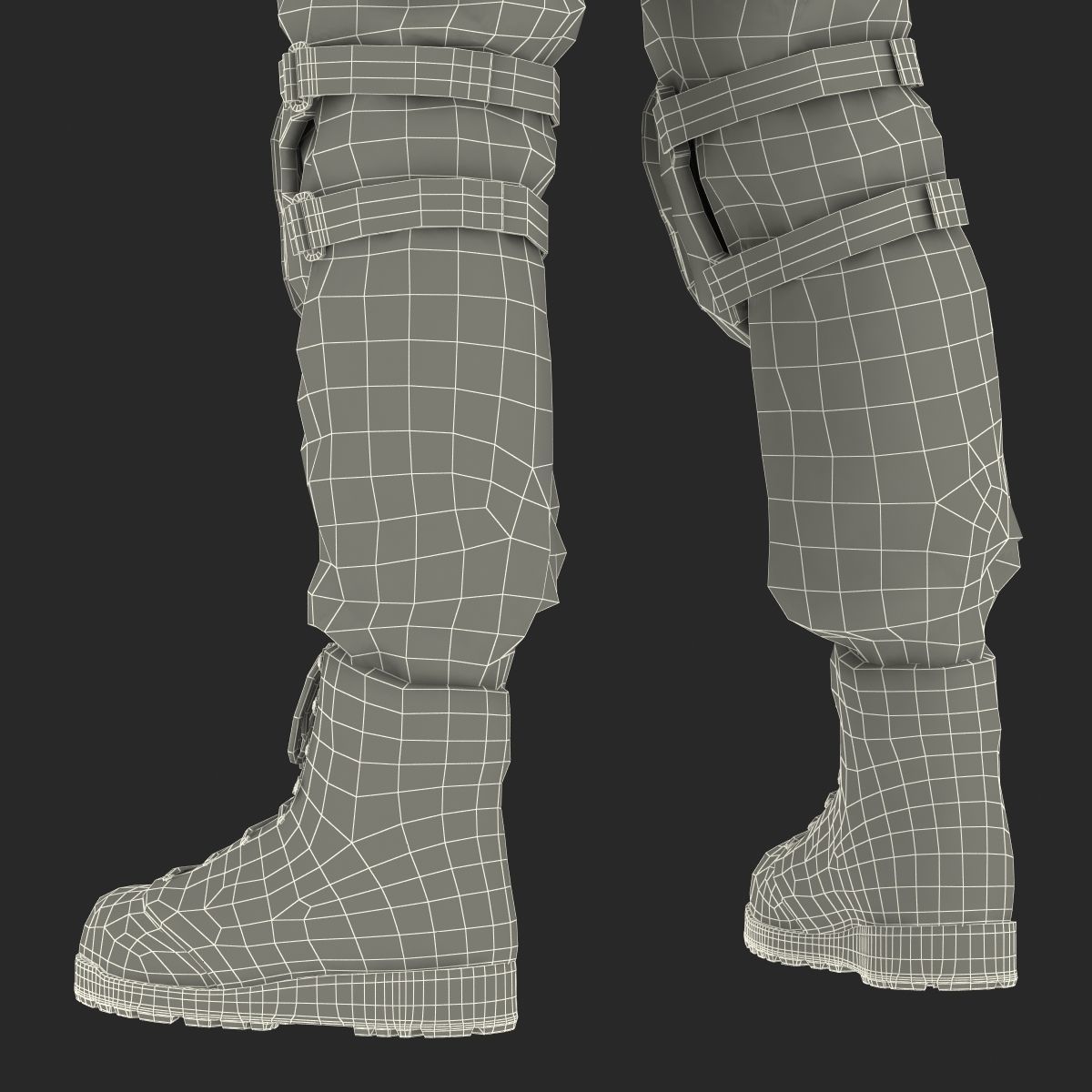 SWAT Man Afro American Rigged 3D model_62