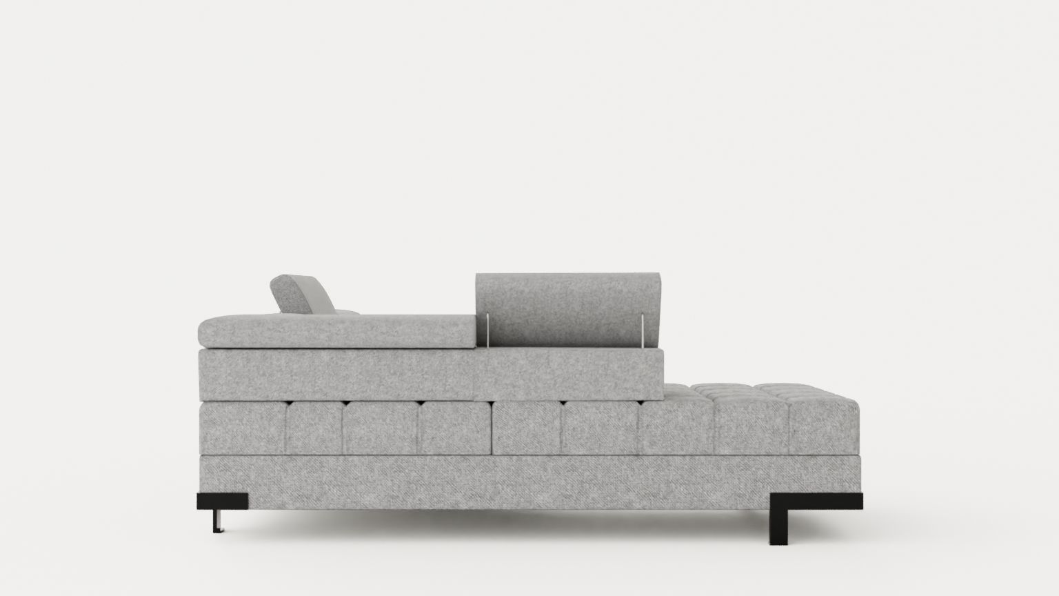 Corner Sofa Bed SELVA L Left Low-poly 3D model_2