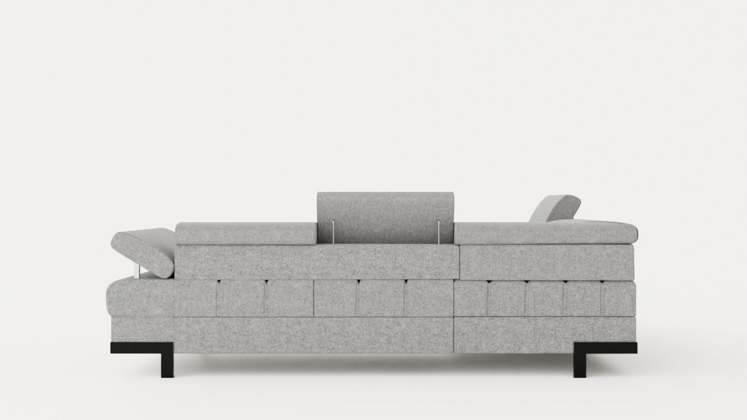 Corner Sofa Bed SELVA L Left Low-poly 3D model_4