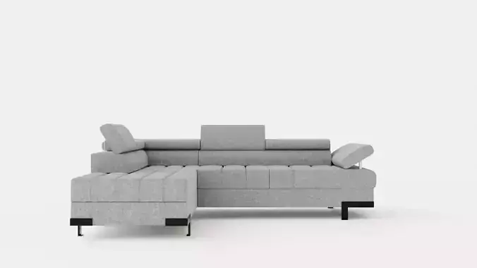 Corner Sofa Bed SELVA L Left Low-poly 3D model