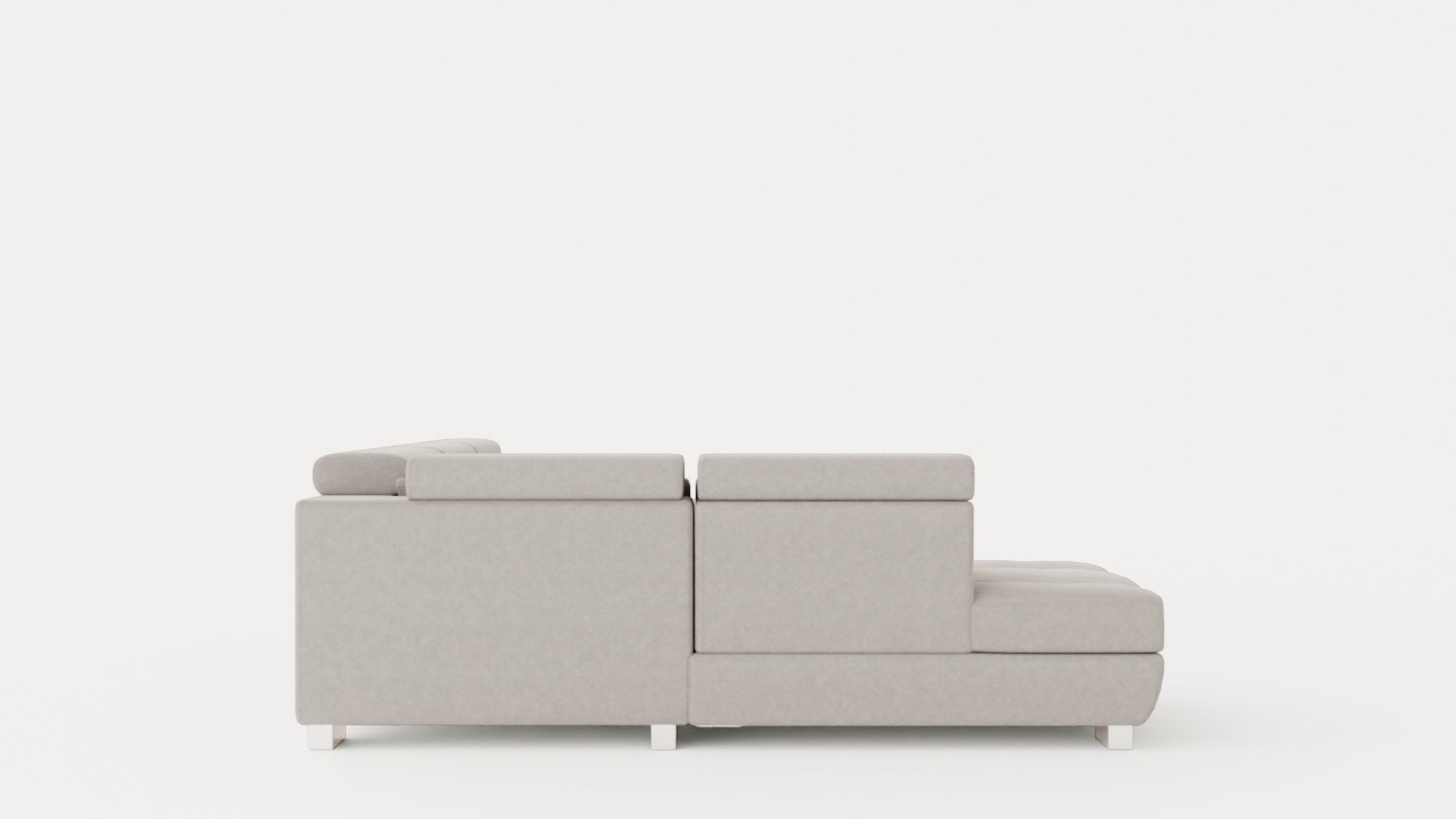 Corner Sofa Bed REGINI Left Low-poly 3D model_2