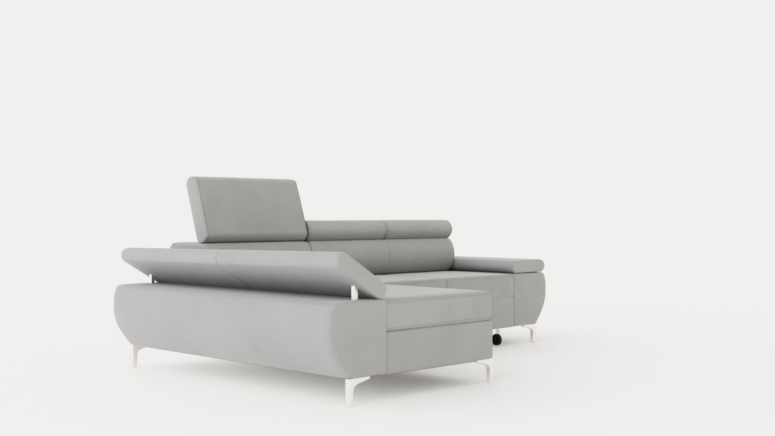 Corner Sofa Bed FLAME MINI Left Low-poly 3D model_1