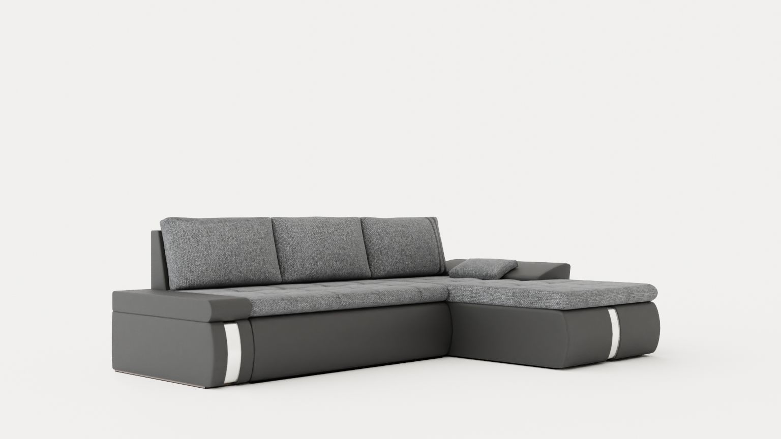 Corner Sofa Bed FADO MINI Right Low-poly 3D model_1