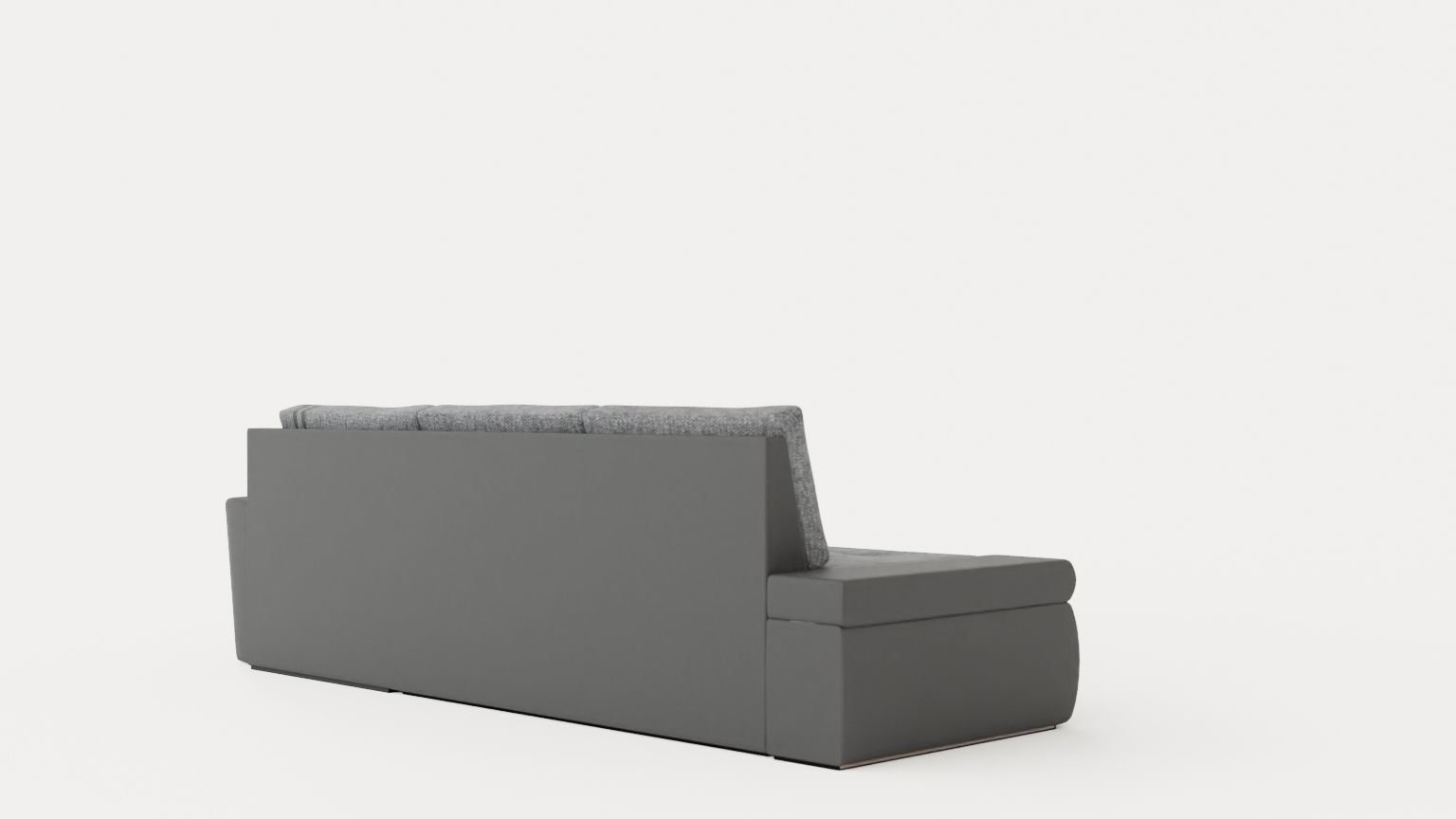 Corner Sofa Bed FADO MINI Right Low-poly 3D model_3