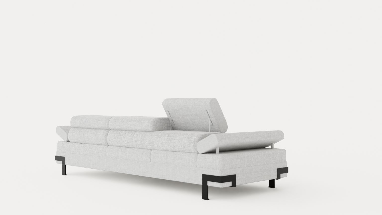 Corner Sofa Bed EMPORIO MINI Right Low-poly 3D model_3
