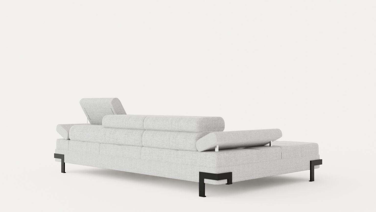 Corner Sofa Bed EMPORIO MINI Left Low-poly 3D model_3