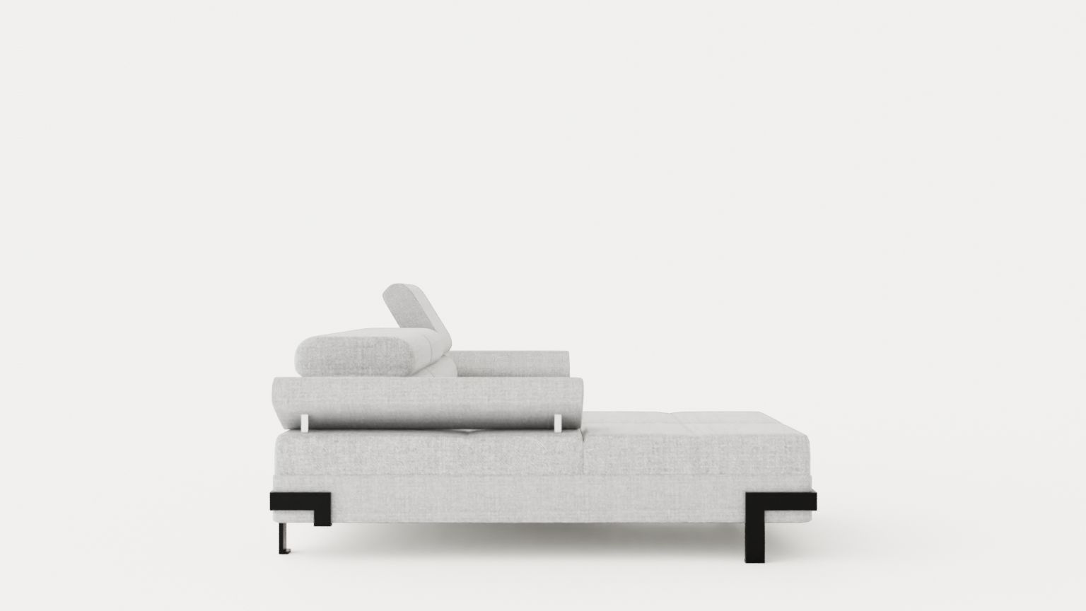 Corner Sofa Bed EMPORIO MINI Left Low-poly 3D model_2