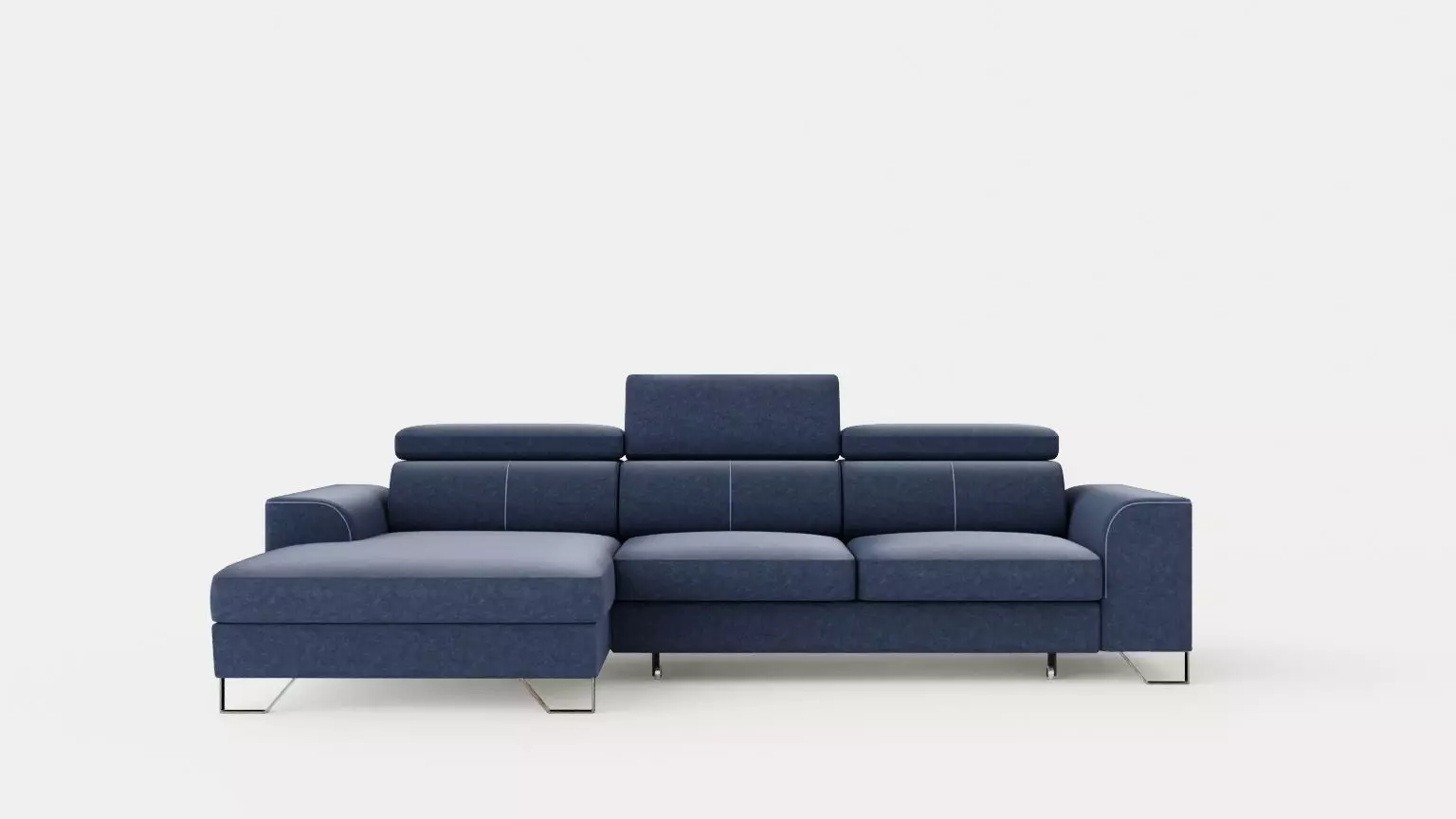 Corner Sofa Bed AUSTINO Left Low-poly 3D model_0