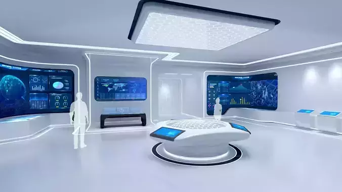 Futuristic and Exhibition Room