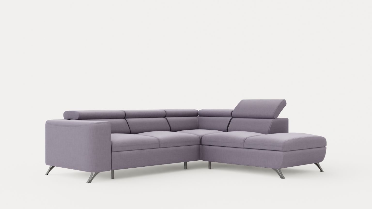 Corner Sofa Bed ALICO Right Low-poly 3D model_1