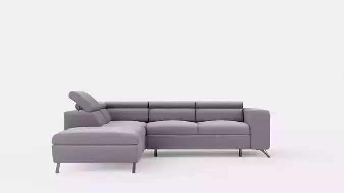 Corner Sofa Bed ALICO Left Low-poly 3D model