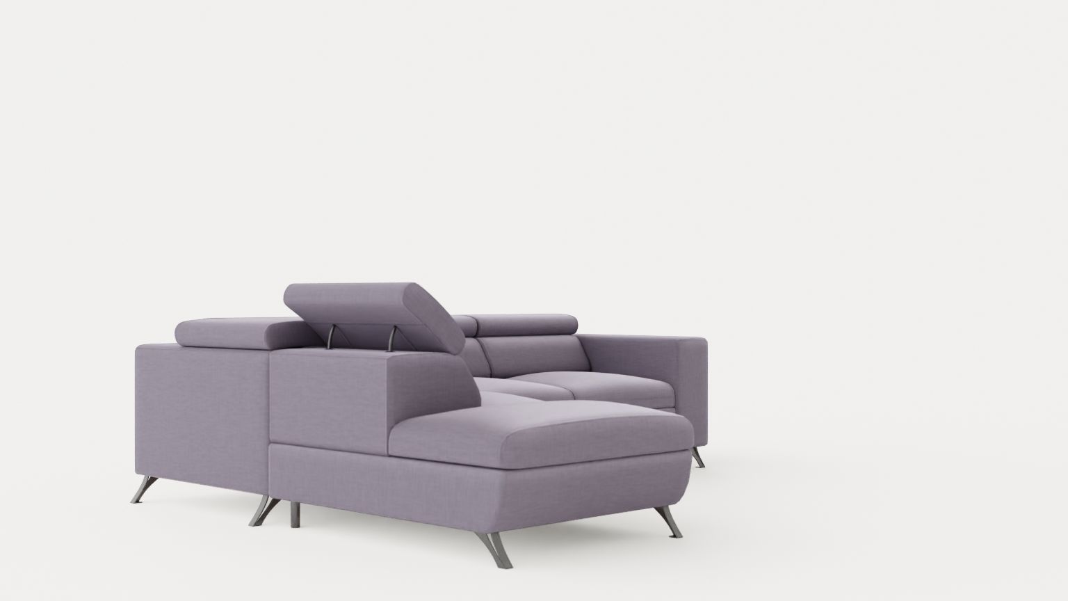 Corner Sofa Bed ALICO Left Low-poly 3D model_1