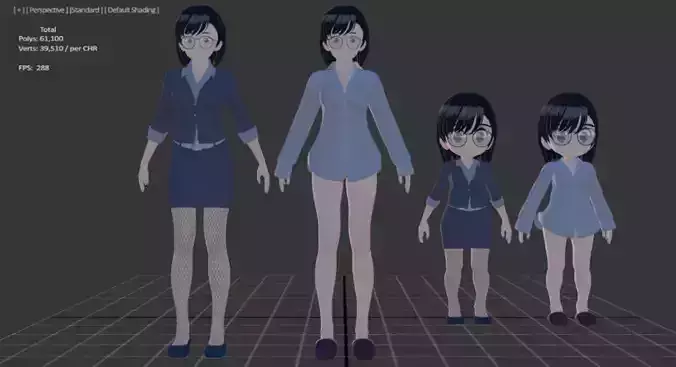 3D GameReady Aoi