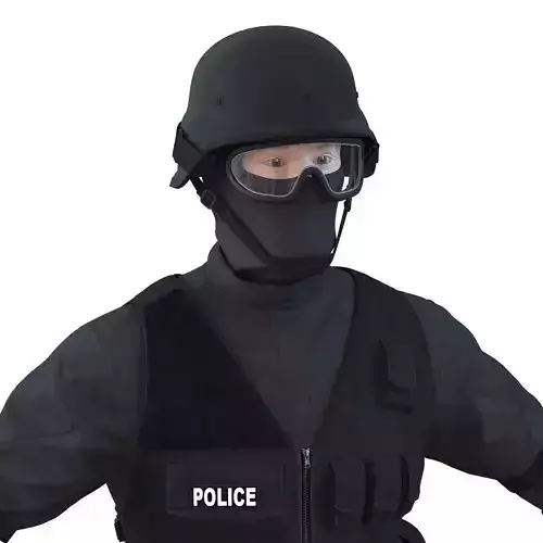SWAT Man Rigged