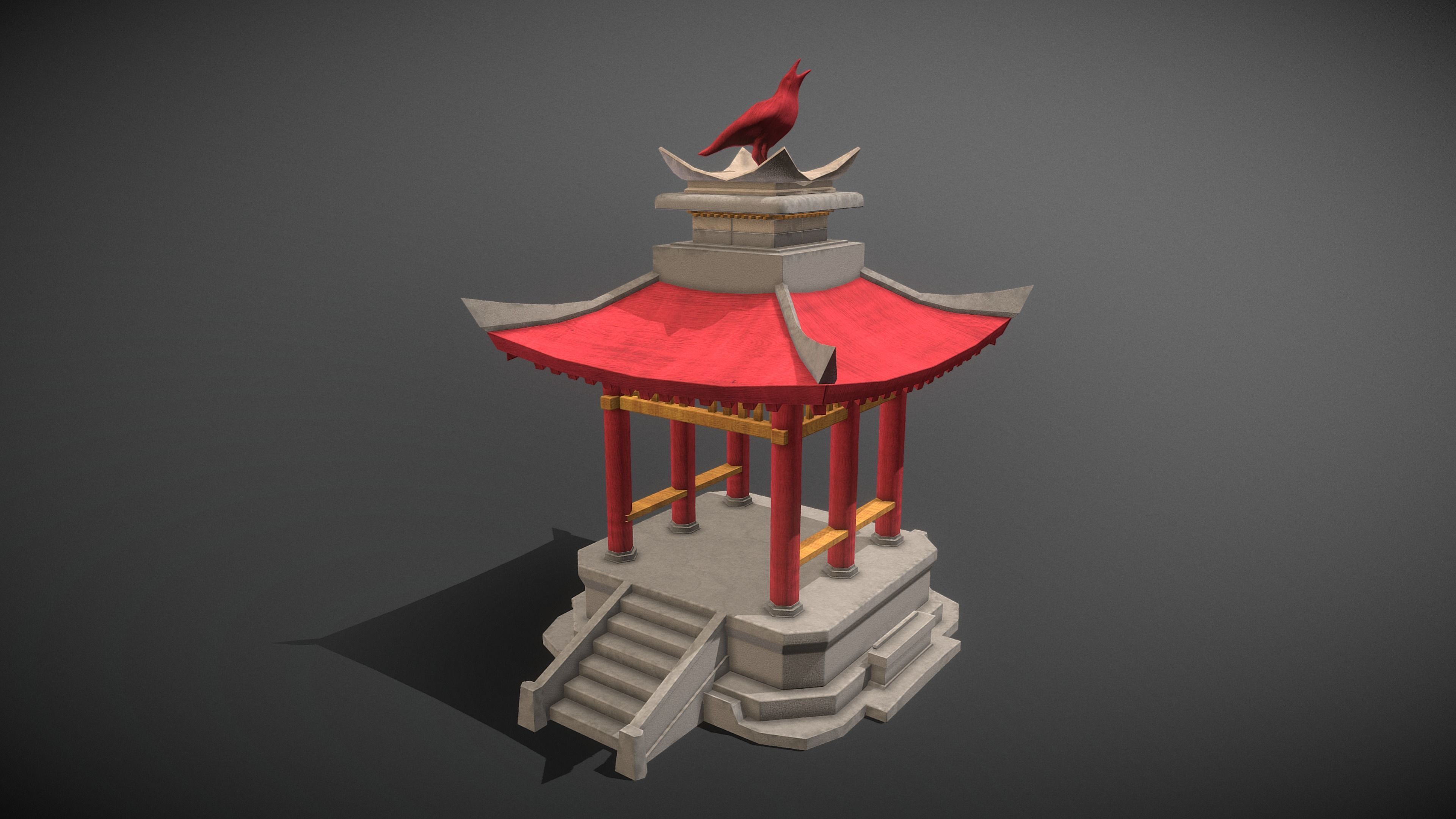Pavilion Package Low-poly 3D model_6