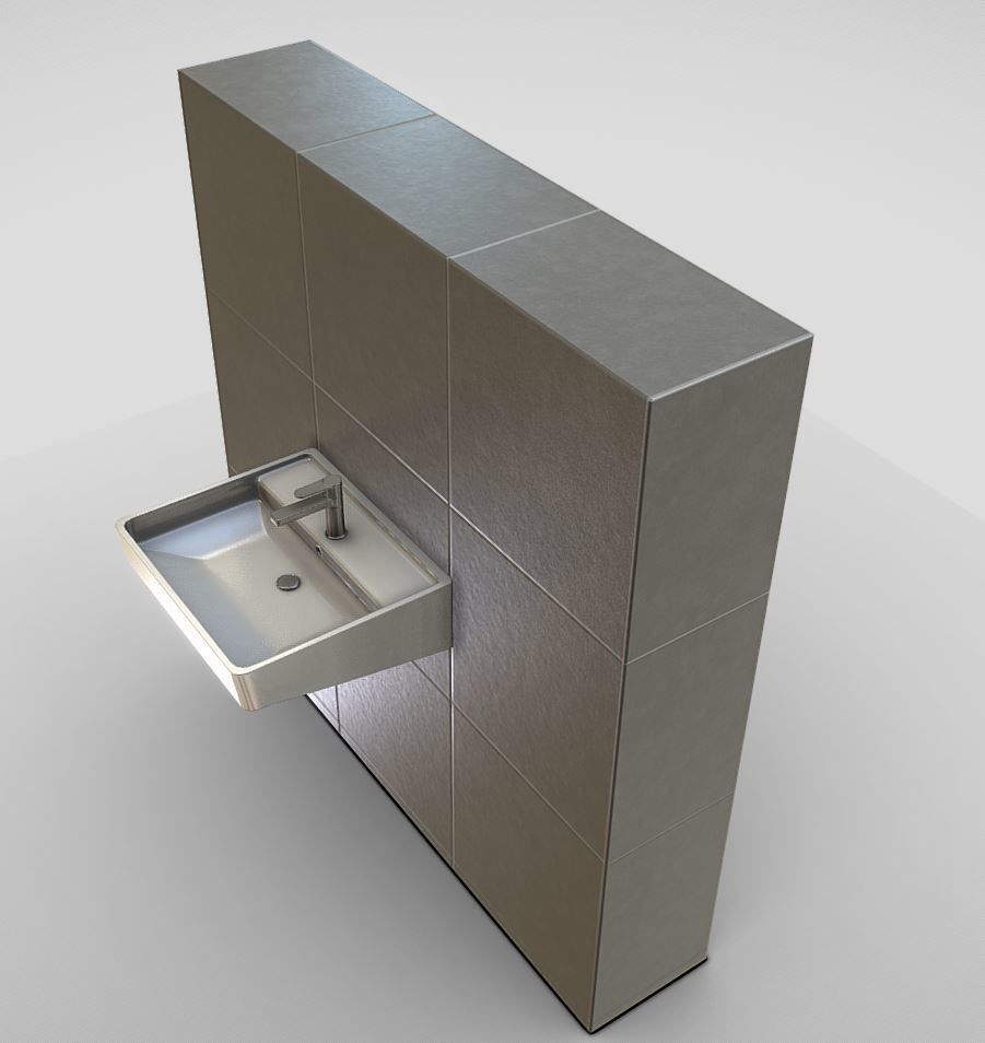 Bathroom Interior Package 1 3D Model Collection_28