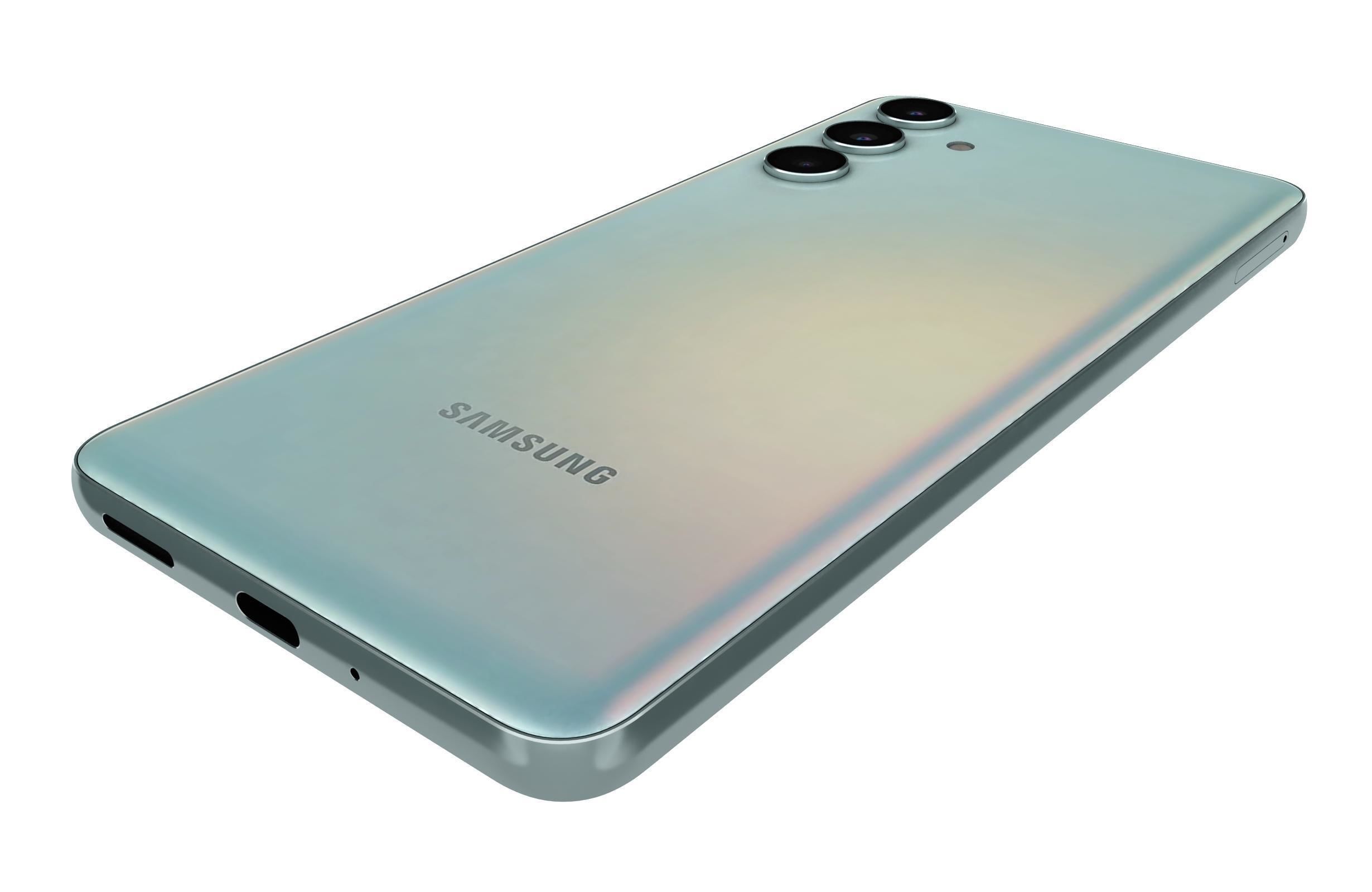 Samsung Galaxy M55 Blue 3D model_13