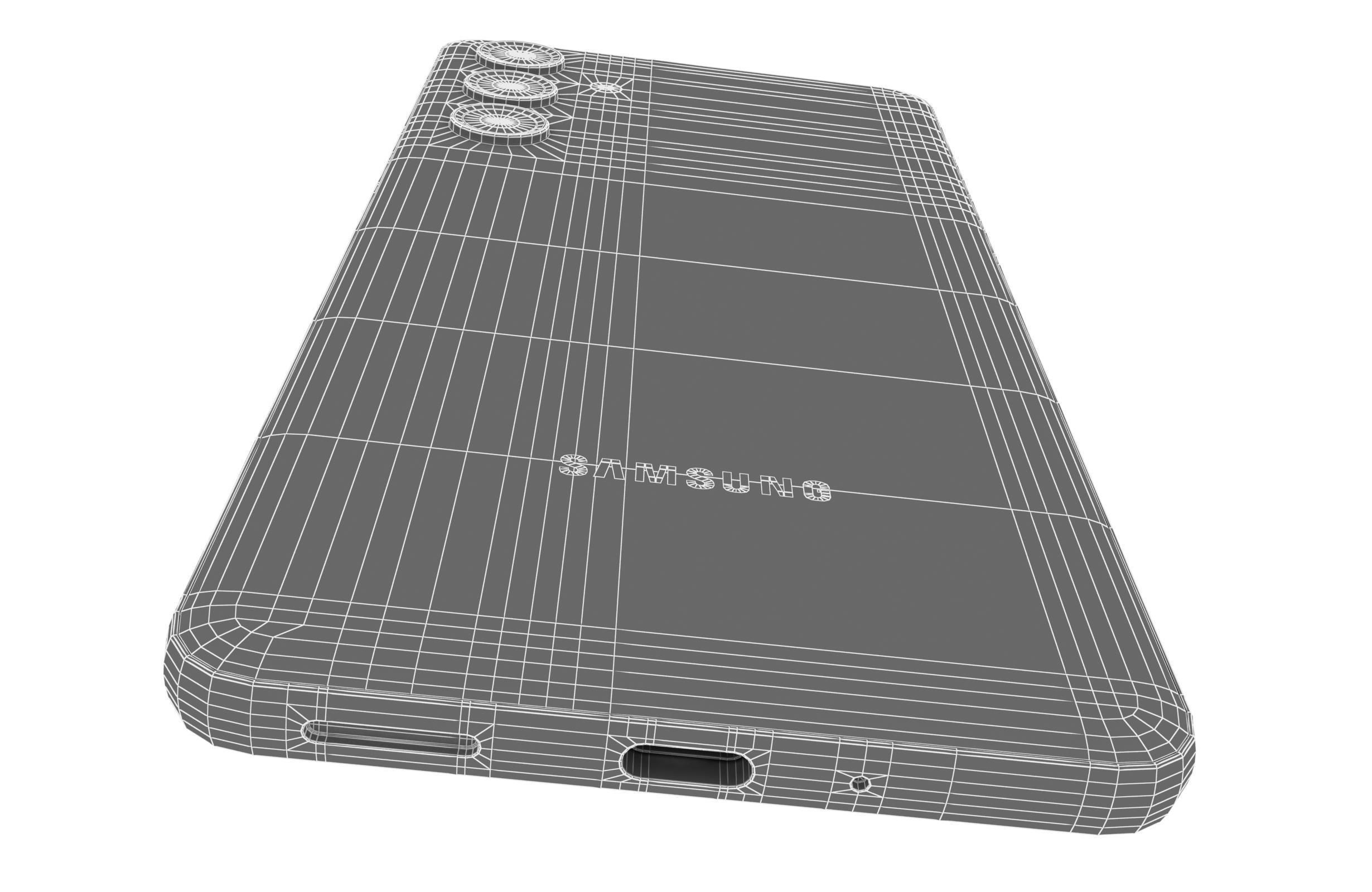 Samsung Galaxy M55 Blue 3D model_20