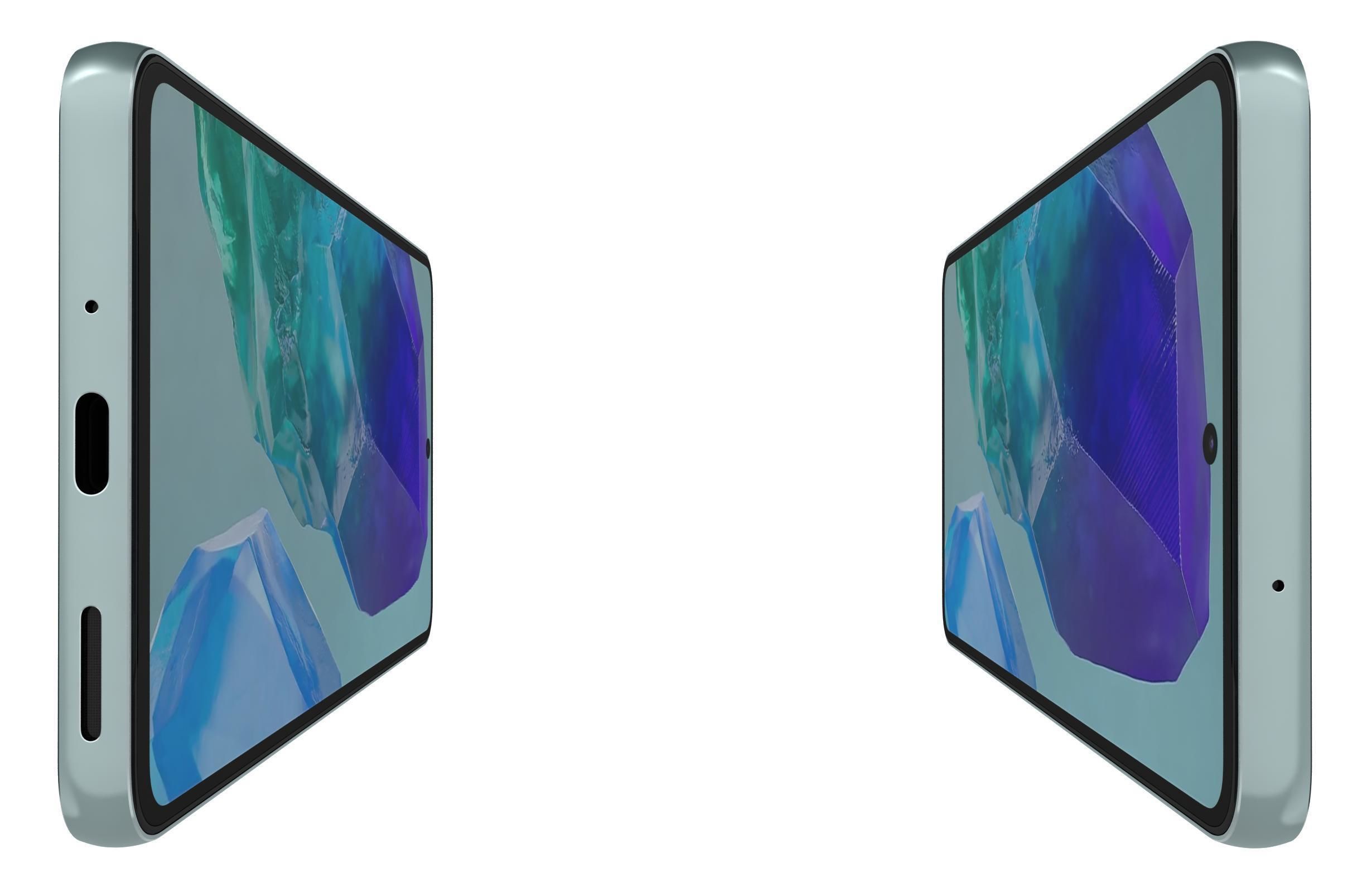 Samsung Galaxy M55 Blue 3D model_8