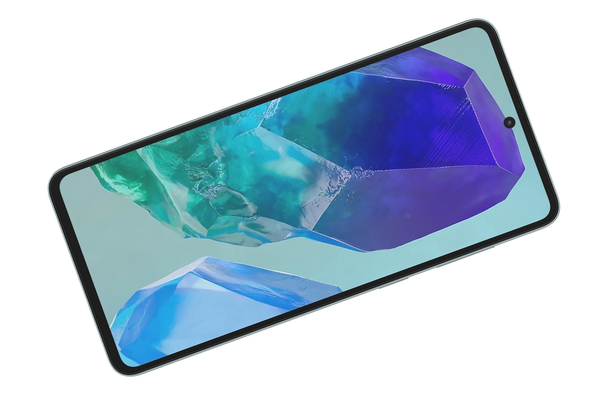 Samsung Galaxy M55 Blue 3D model_10