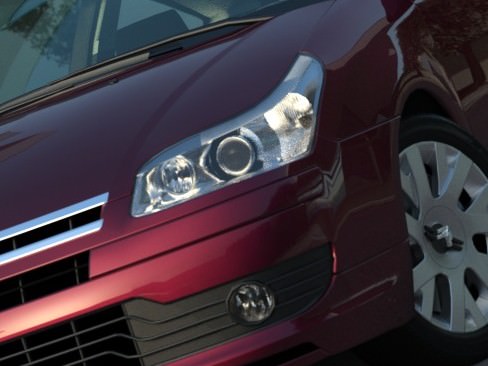 Citroen C4 2006 3D model_8