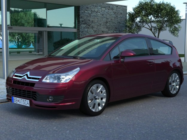 Citroen C4 2006 3D model_5