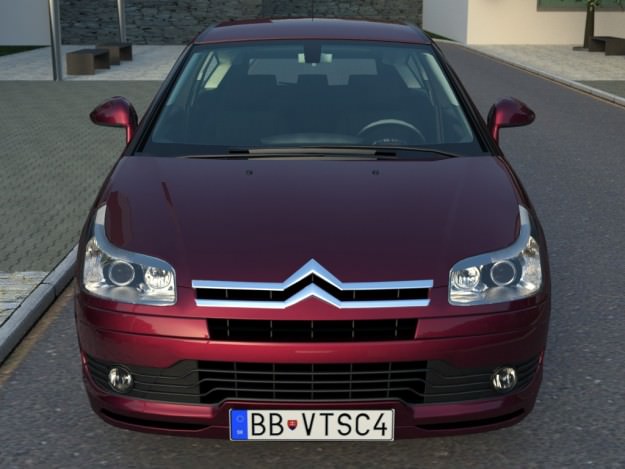 Citroen C4 2006 3D model_3