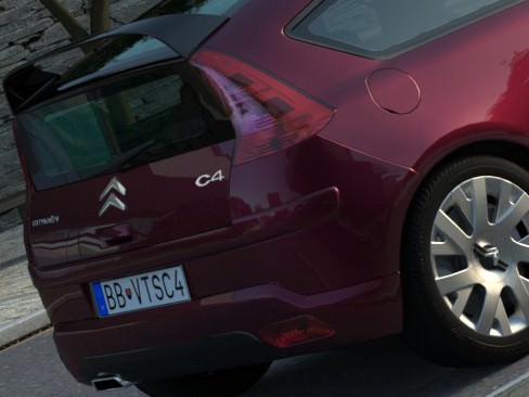 Citroen C4 2006 3D model_9