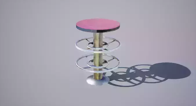 Bowling ball Rack Low-poly 3D model