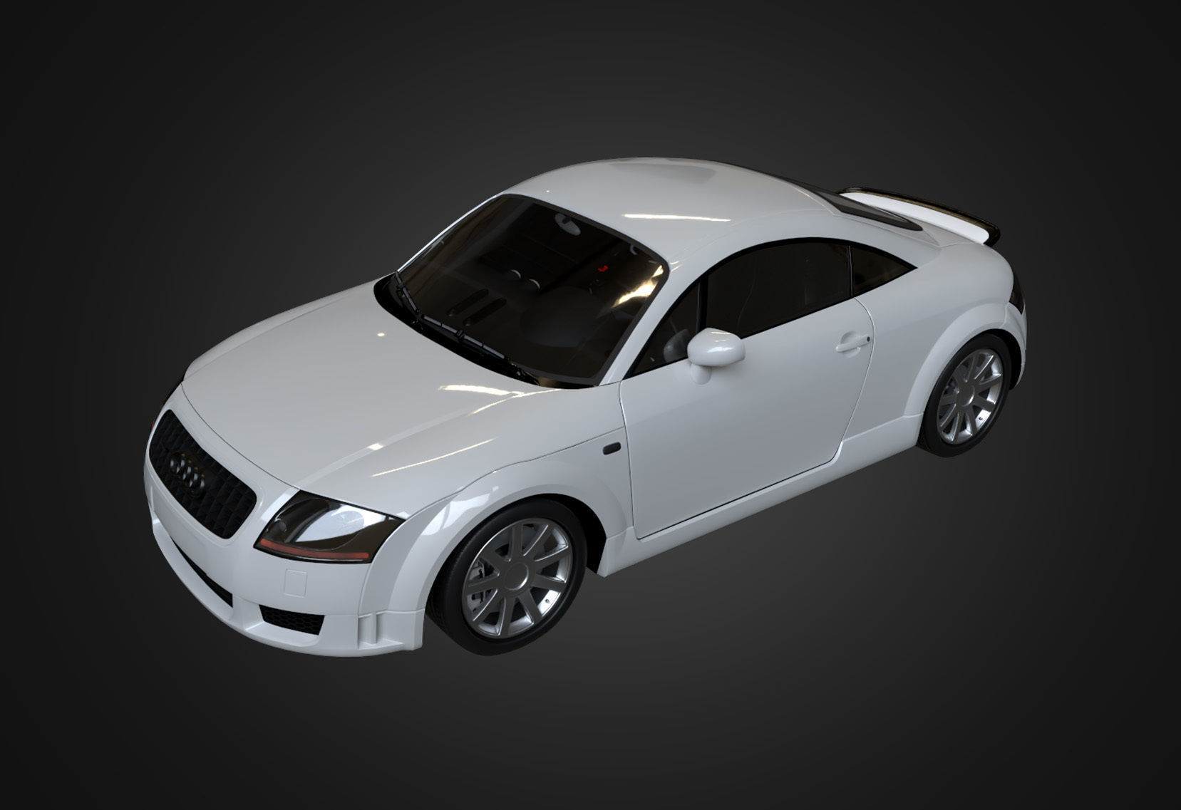 2004 Audi TT Coupe Low-poly 3D model_4