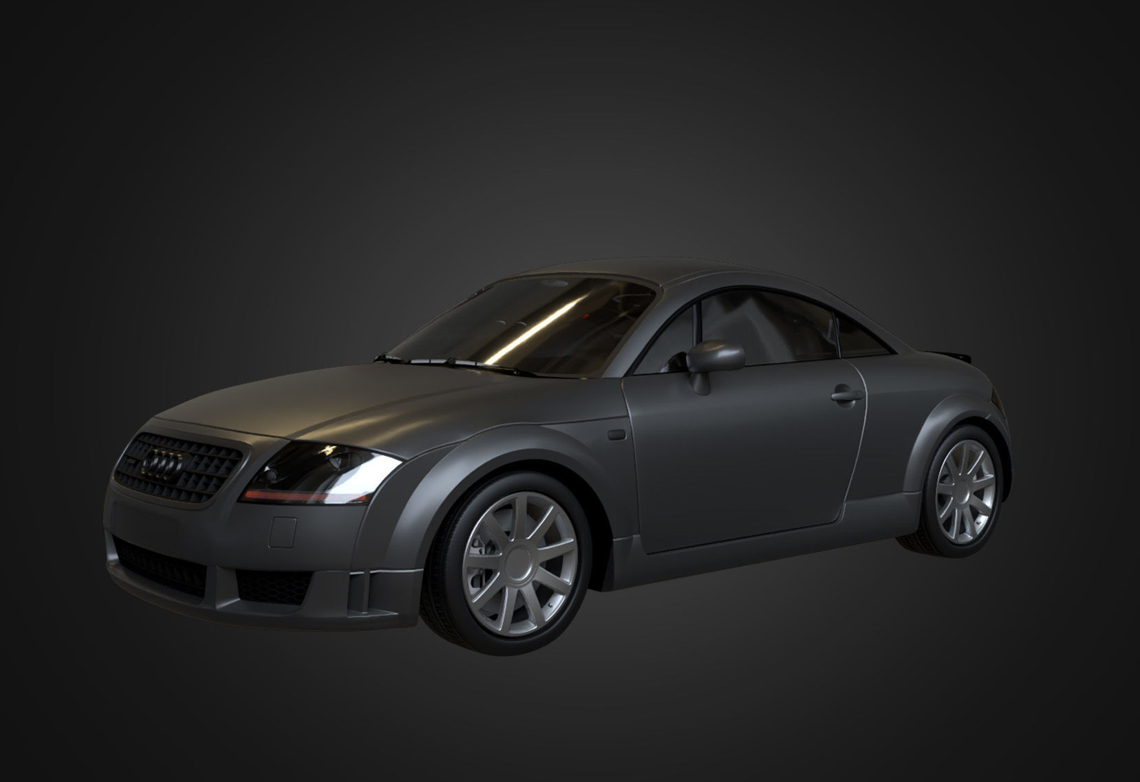 2004 Audi TT Coupe Low-poly 3D model_18