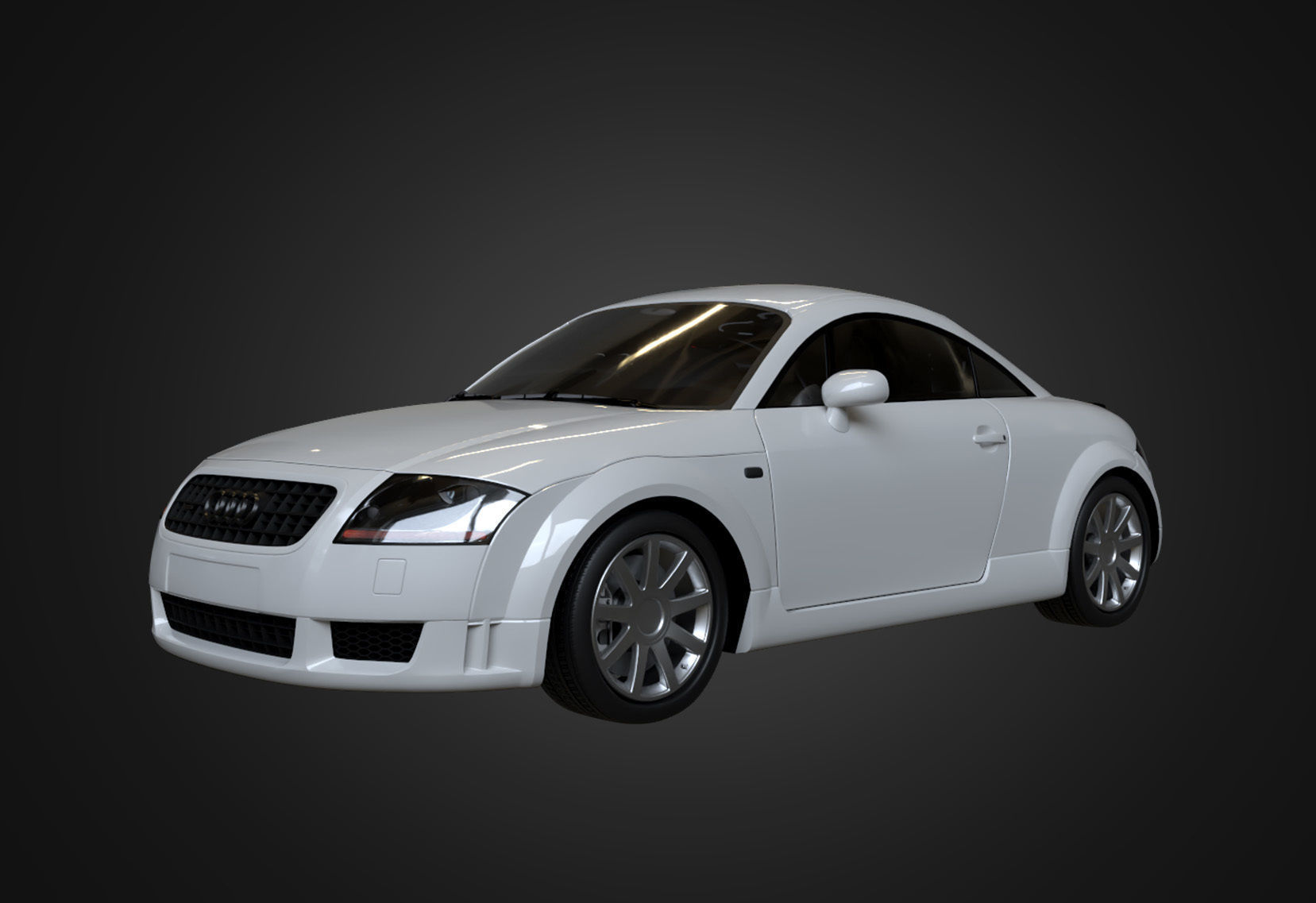 2004 Audi TT Coupe Low-poly 3D model_3