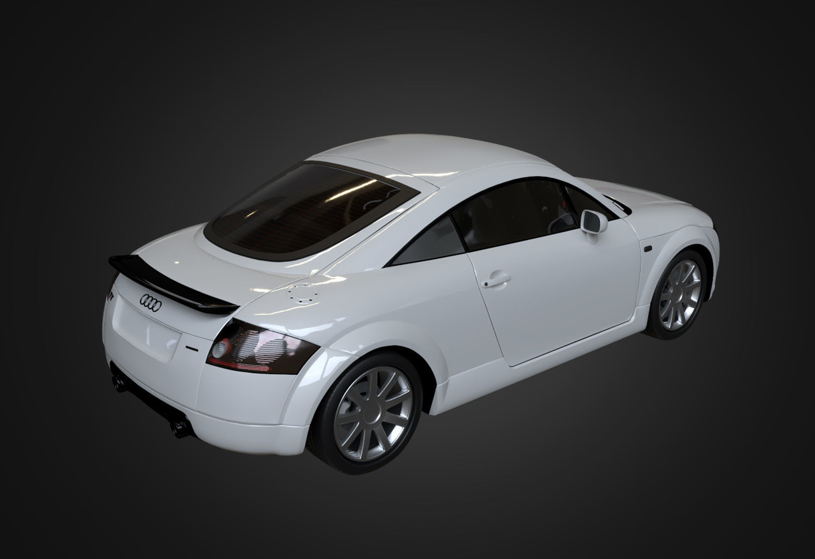 2004 Audi TT Coupe Low-poly 3D model_7